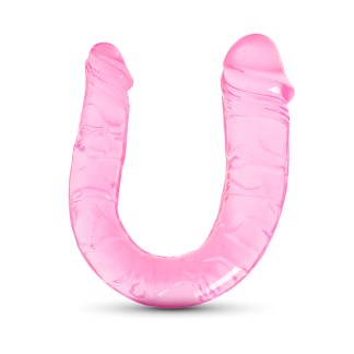 Clear Pink Double Ended Dildo