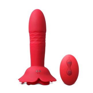 Red Vibrating Thrusting Toy