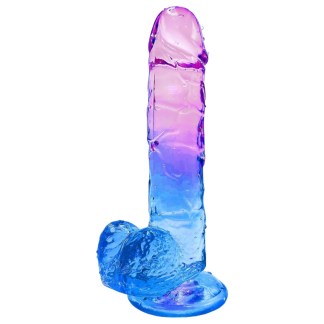 7.09'' Purple & Blue TPE Dildo
