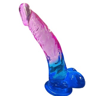 Purple & Blue Realistic Dildo