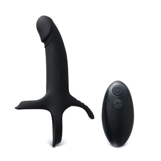 Black Remote Vibrating Dildo