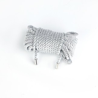 Silver Cotton Bondage Rope